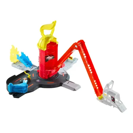 Pista Hot Wheels City Super Resgate Bombeiros Mattel - Jhl95 Colorido