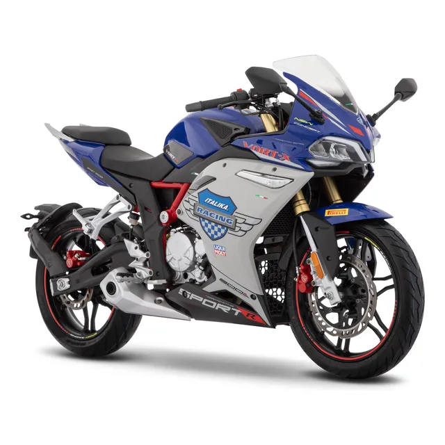Motocicleta Italika Vort-x 300r Azul Con Gris