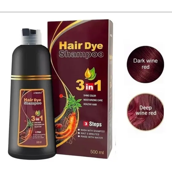 Shampoo Tinte Meidu  Tonos Rojos 500 Ml Cubre Canas