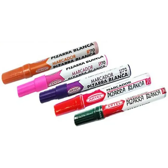 Plumones De Pizarra Artel Pack 5 Colores