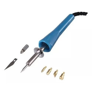 Pirograbador Vt-power Zd707a. Madera Cuero Papel. Set De 6 Piezas, Cutter Y Soporte incluidos Pirograbador Vt-power Zd707a. Madera Cuero Papel. Set De 6 Piezas, Cutter Y Soporte incluidos