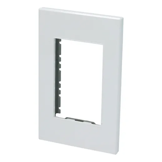Paq C/20 Placa 1 Módulo 1/1, Línea Premium, Color Blanco Sur