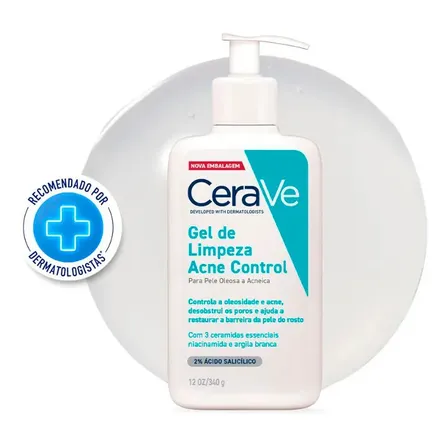 Gel De Limpeza Para Pele Oleosa E Acneica Acne Control Cerave 340g Dia/noite