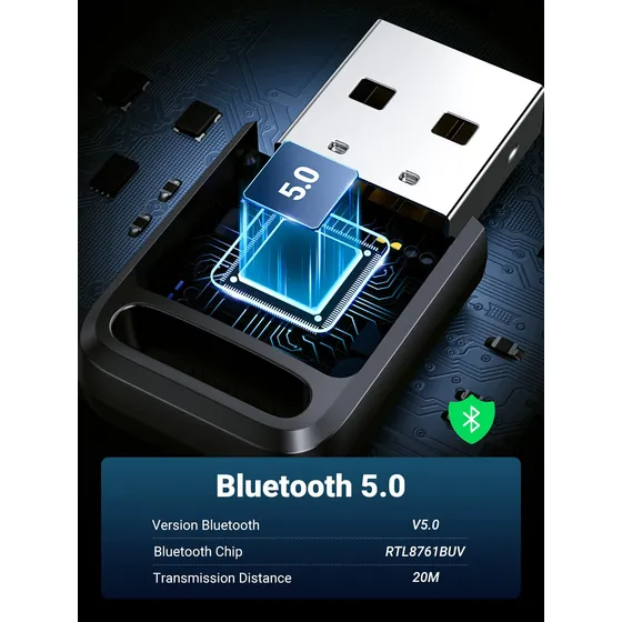 Ugreen Transmisor Bluetooth 5.0 Adaptador Para Pc