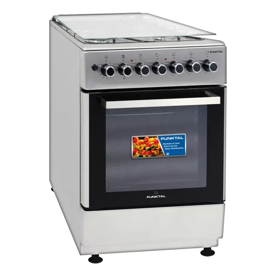 Cocina Punktal Turca 4 Hornallas Inox Encendido Electrónico 70L | Cuotas sin interés