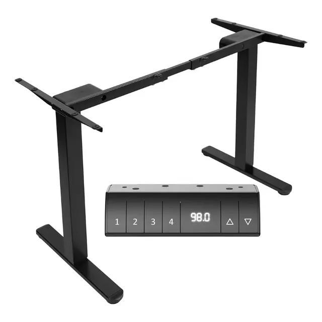 Marco Base Para Escritorio Elevable Eléctrico Con Altura Ajustable Color Negro
