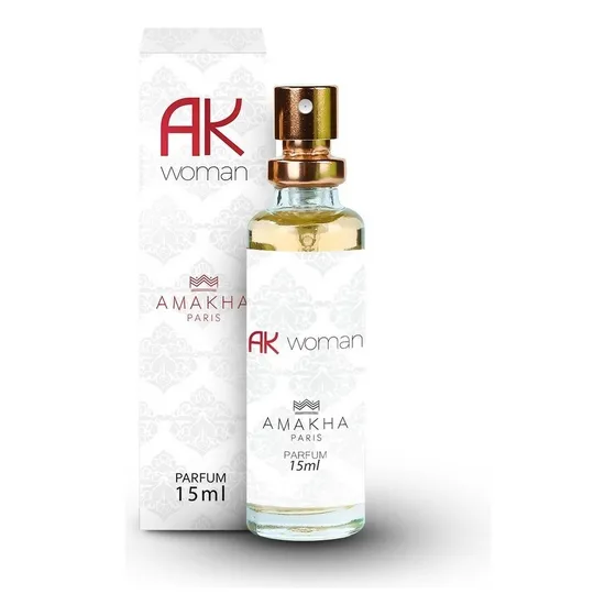 Perfume Ak Woman Amakha Paris para mujer, 15 ml, para bolso de bolsillo