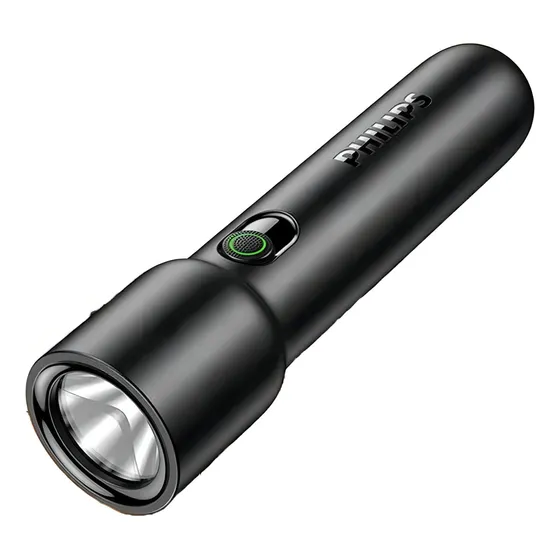 Philips Minilinterna recargable de 300 minutos, portátil, para acampar, luz blanca y negra