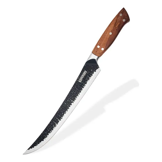 Cuchillo Carnicero Curvo Martillado Kangkawe