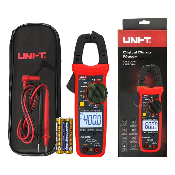 Ut203+® Uni-t® Amperímetro Tenaza Pinzas Corriente Continua