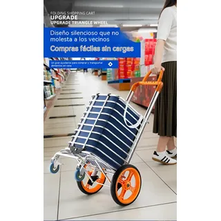 Carrito De Compras Plegable Con Ruedas Para Subir Escaleras