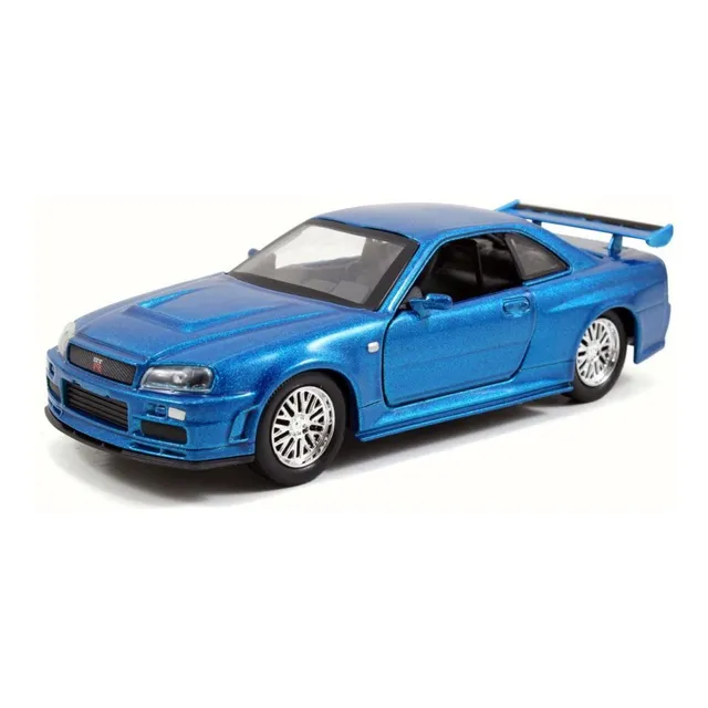 Brian Nissan Skyline Gt-r Azul  jada Diecast Modelo Toy Car