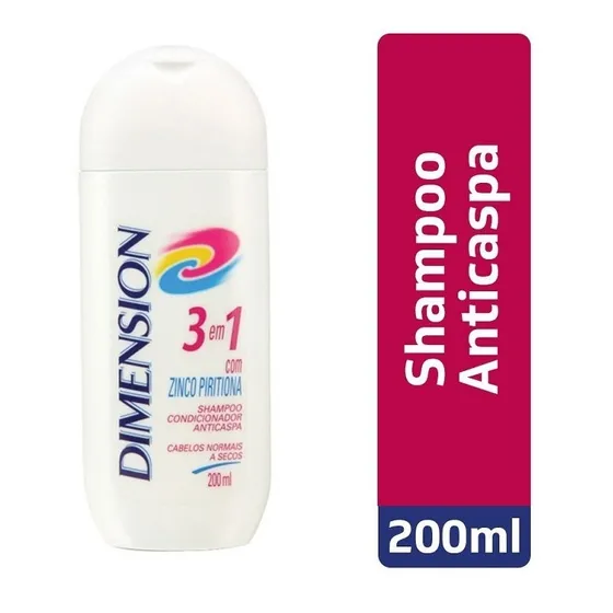 1 Shampoo Dimension 3 Em 1 Cabelos Normais A Secos 200ml