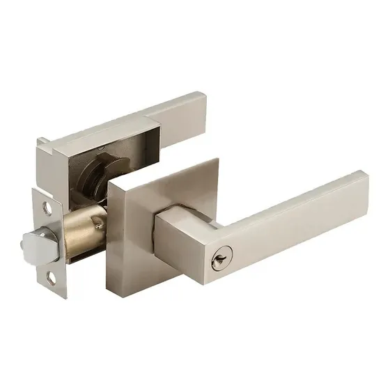 Cerradura De Palanca Acero Brushed Para Baño 
