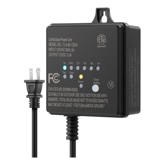 Transformador Dewenwils De 60 W, 120 V Ac A 12 V Dc Con Temp