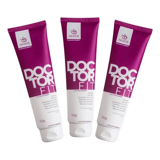 Doctor Fit Gel Alívio Das Dores Akmos Kit Com 3 Unidades