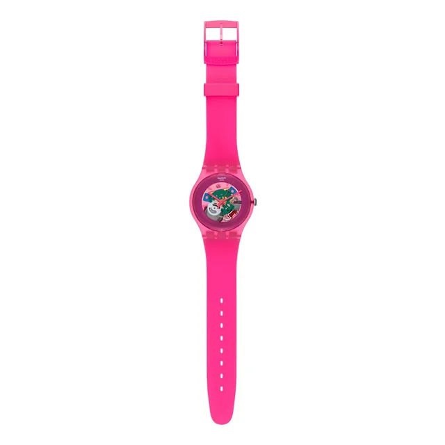 Reloj Swatch Pink Lacquered Suop100