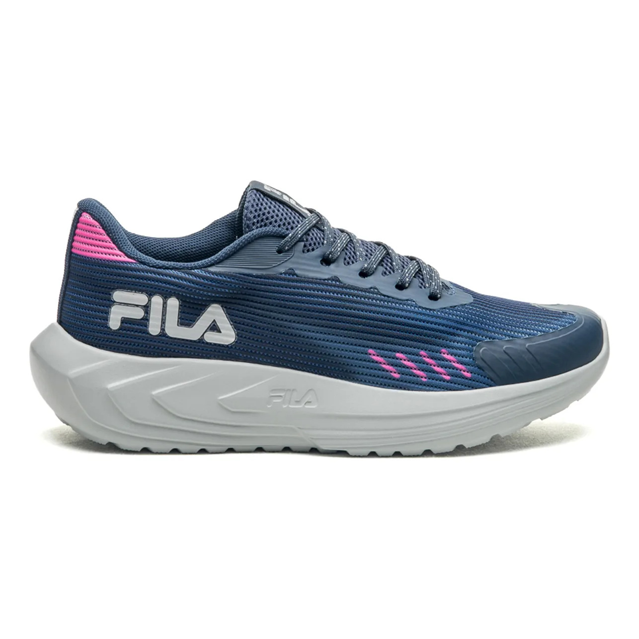 Tênis Fila Feminino Sprint Esportivo Confortável Academia Marinho/rosa Mesh Respirável 39