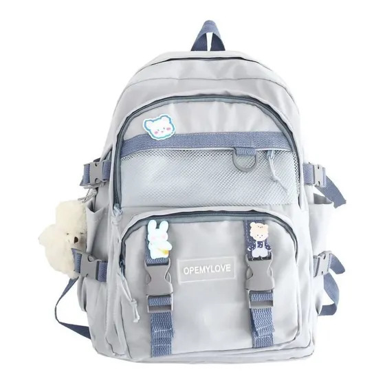 Anebiple Mochila Estetica Kawaii Nailon Para Laptop 2023 Un
