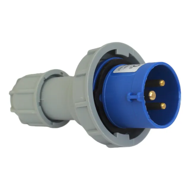 Enchufe Industrial Macho Volante Ip67  16a 2p+t 220v