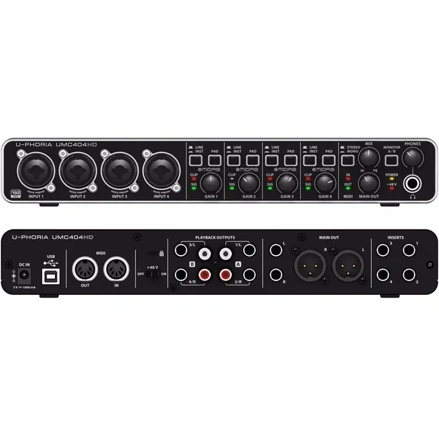 Behringer U-Phoria UMC404HD Interfaz de audio USB 4 Canales