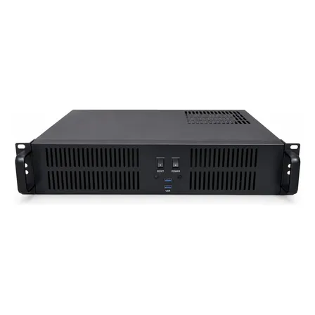 Gabinete 2u Servidor 30cm Com Suporte Fan 5 Baia 2/5 Usb 3.0 Preto