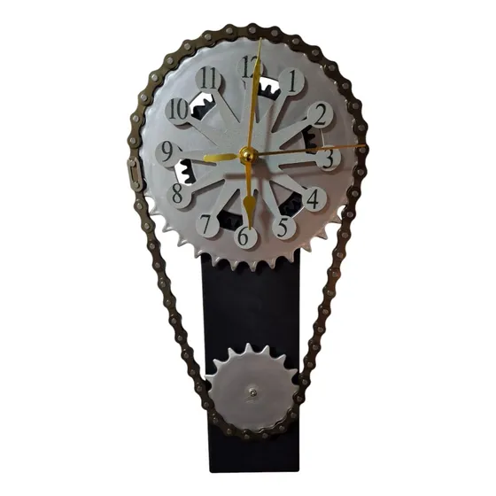 Reloj Pared Engranaje Giratorio Cadena Movimiento Mesa
