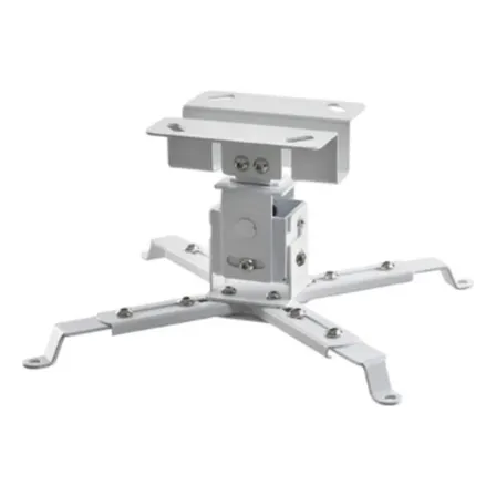 Soporte  Proyector A Techo 12cm -15° +10° 360° 25kg, Blanco Blanco