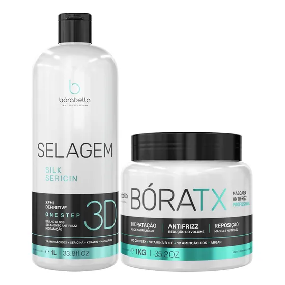 Kit Borabella Selagem 3d Sem Fomol+boratox Btox 1kg Organica