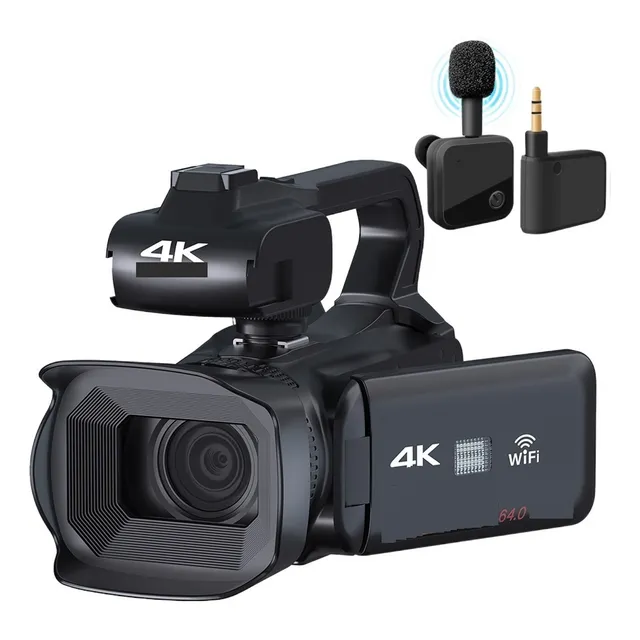 Cámara De Video Profesional 4k Videocámara De 64mp