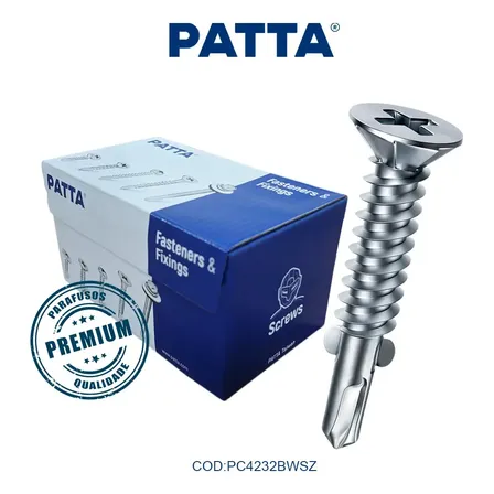 Paraf Placa Cimentícia 4,2x32 P.broca Asa Patta Premium 1000