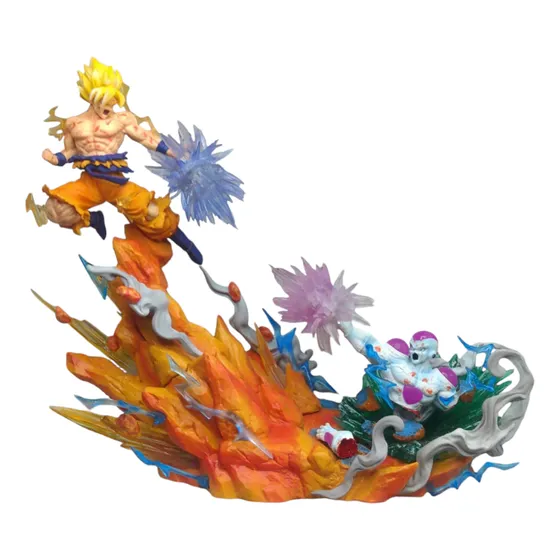 Figura 20 Cms Gokú Vs Freezer Pvc Dragon Ball Z Colección