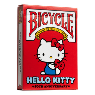 Bicicleta De Cartas Hello Kitty Edición Limitada 50th Ann Bicicleta De Cartas Hello Kitty Edición Limitada 50th Ann