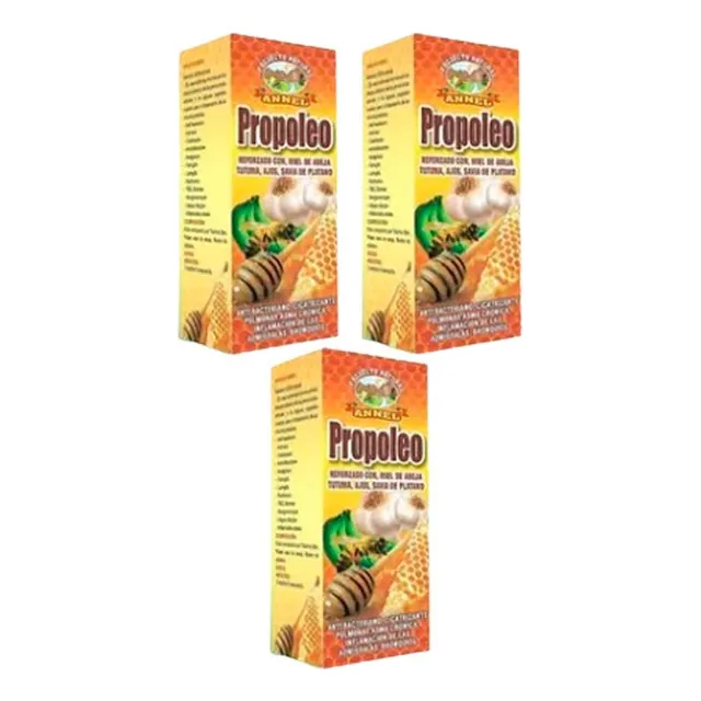 Pack 3 Propoleo (expectorante, Tos) Annel 500ml