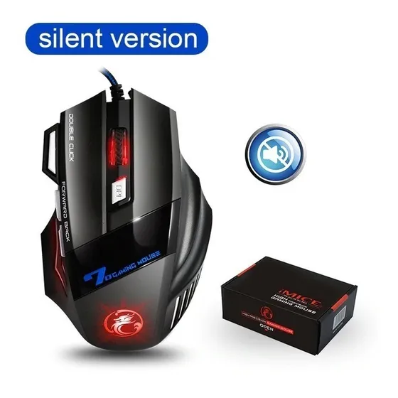 Mouse Gamer X7 Imice Rgb 7 Botões Com Fio 1600-5500 Dpi 