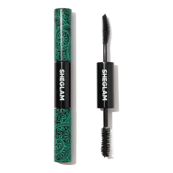Máscara Sheglam 2 En 1 Negra Resistente Al Agua, Volumen Y L