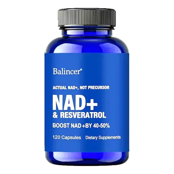 Nad+ Resveratrol 120 Caps Vitamina B3 Longevidad Sabor Sin Sabor