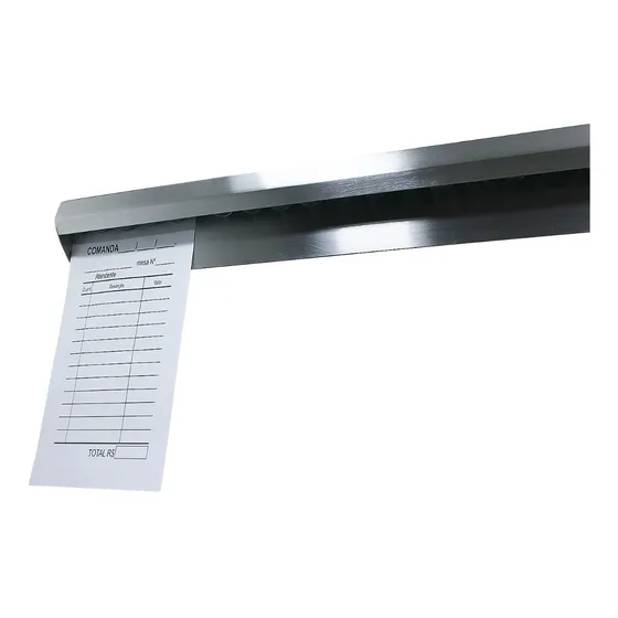 Porta Comanda Inox  100cm Comandeira, Pizzaria Etc