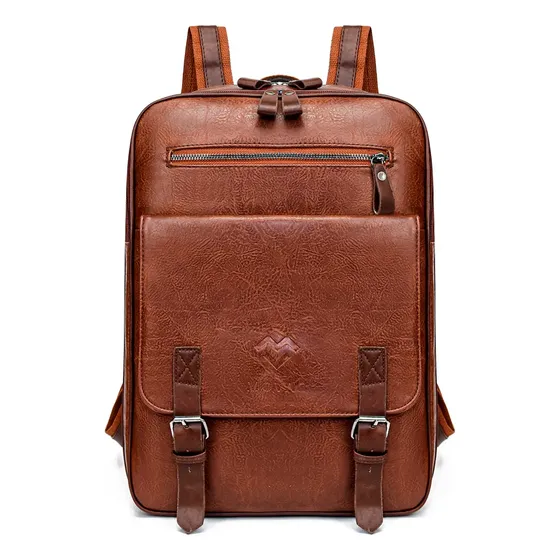 Movac Élite de 21L mochila marrón de cuero