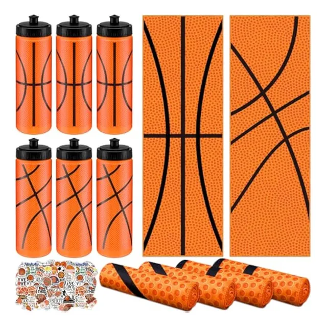 Juego De 24 Botellas De Agua De Baloncesto De 20