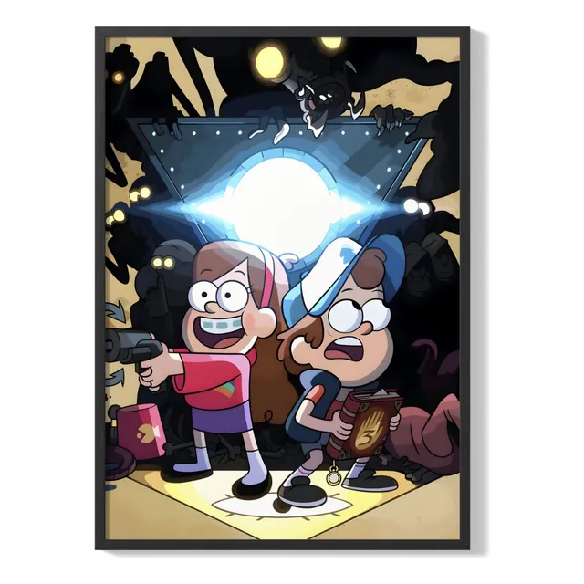 Cuadro Poster Gravity Falls Mabel Y Dipper 33x43