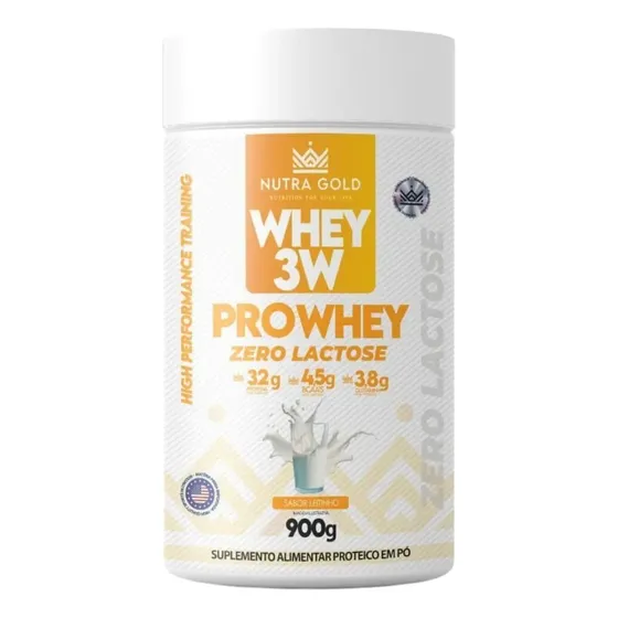 Whey protein NutraGold Zero Lactose em pó sabor Leite x 900g