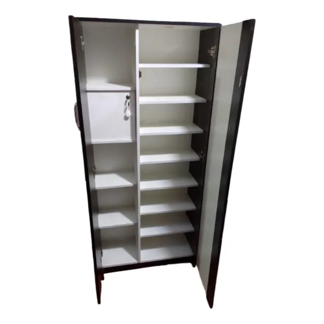 Zapatera Melamina Espejo 2 Puertas Más De 30 Pares De Zapato