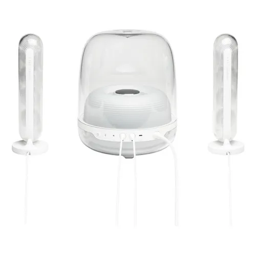 Bocina JBL HKSOUNDSTICK4WHTAM con bluetooth blanca