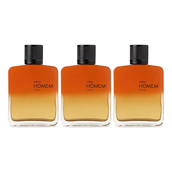 3 Perfume Masculino Natura Homem Tato Deo Parfum De 100ml Volume Da Unidade 100 Ml