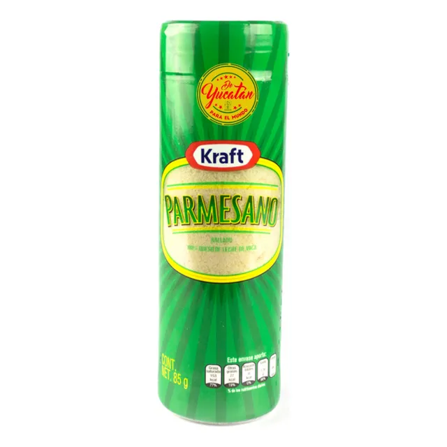 Queso Parmesano Rallado Kraft De Leche De Vaca De 85g