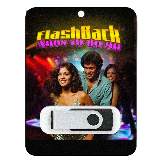 Pendriive Com Música Gravada - Flashback Anos 70 80 90's *