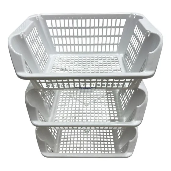 Organizador Para Verduras Plástico 3 Divisiones De Colores