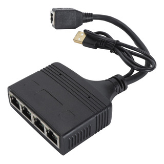Divisor De Internet Rj45 De 1 A 4 Salidas Gigabit Ethernet 1 Divisor De Internet Rj45 De 1 A 4 Salidas Gigabit Ethernet 1