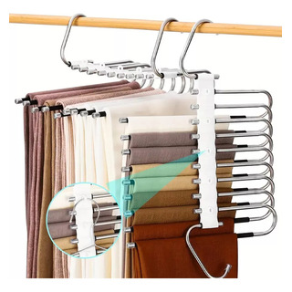 2pcs Gancho Pantalones Organizador Multiple Ahorra Espacio 2pcs Gancho Pantalones Organizador Multiple Ahorra Espacio